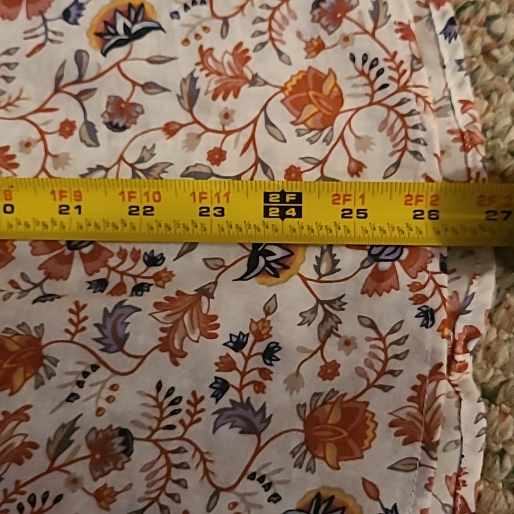 A.N.A. WOMEN'S RED & WHITE FLORAL PLUS SIZE PEASANT TOP SIZE 0X WOMAN - Picture 14 of 16